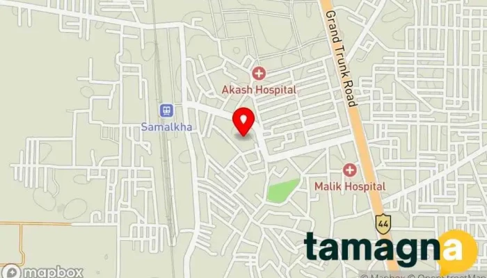 map of AAKASH COMPUTER SOLUTIONS Computer store in Panipat, Samalkha