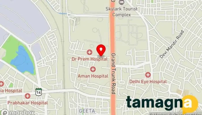 map of Achates Systems Shopping mall in Panipat