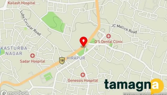 map of Aditya infotech Computer support and services in Hirapur