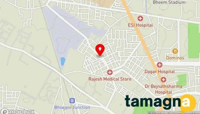 map of Aggarwal Computers Computer store in Bhiwani