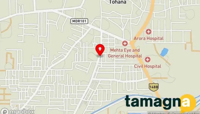 map of AHUJA ONLINE POINT Store in Tohana