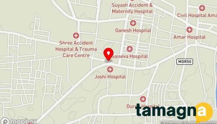 map of Akash Xerox Computer support and services in Amalner
