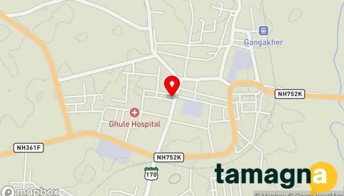 map of Amar Computers Internet cafe in Gangakhed