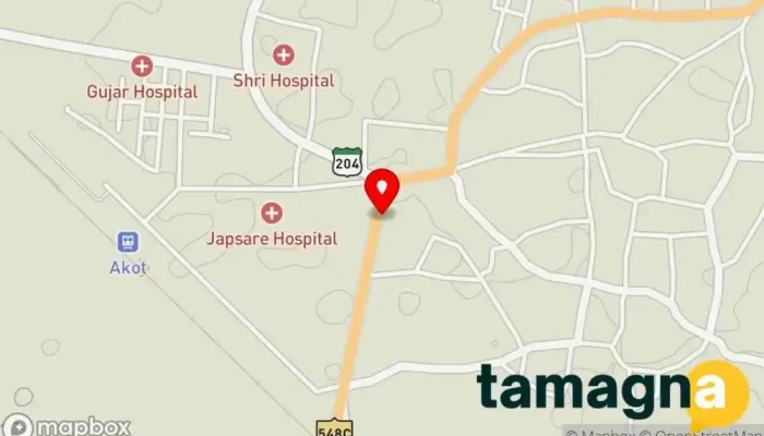 map of Ambika Radium Art Computer store in Akot