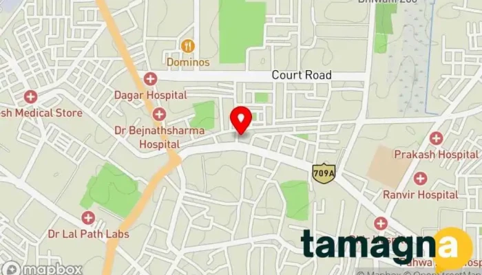 map of Anand Computer Service Computer store in Bhiwani