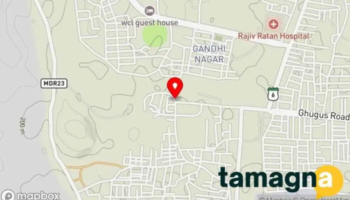 map of Archana Communication Computer accessories store in Ghugus Basti