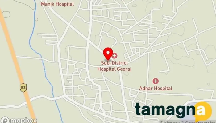 map of Aryan Computers Georai Computer store in Vir Lahuji Nagar