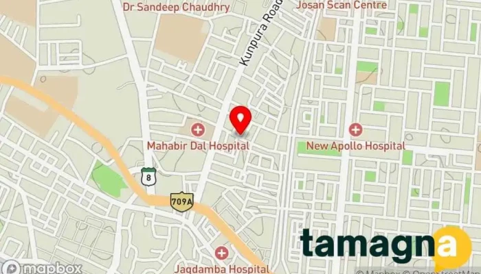 map of Blue Arrow Computers Computer store, Computer hardware manufacturer, Computer networking service, Security system supplier in Karnal