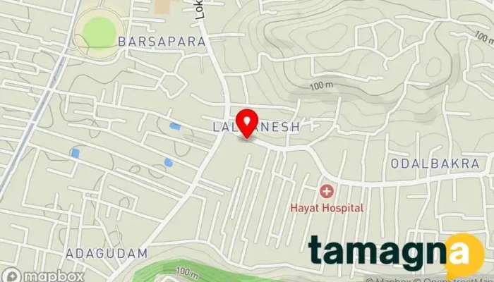 map of Bytecore Computer store, Computer accessories store, Computer repair service, Computer service, Computer support and services, Printer repair service in Guwahati