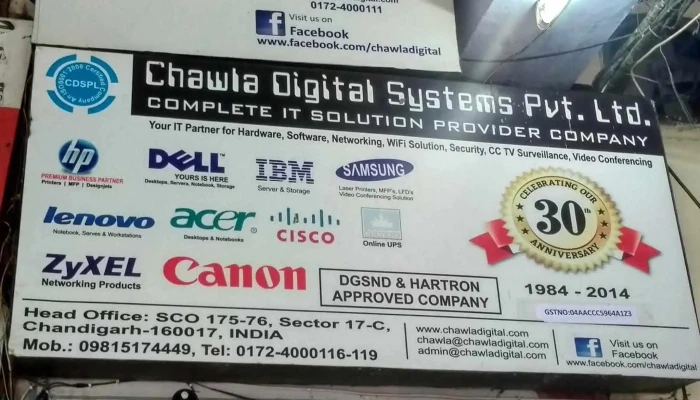 Chawla Digital Systems Pvt Ltd -  Computer Hardware Manufacturer - Panchkula