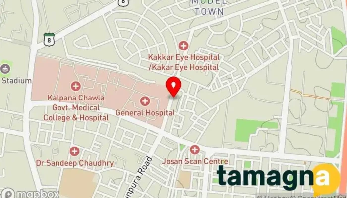 map of CP Technologies Computer store, Computer accessories store, Copy shop, Courier service, Fax service, Lamination service, Stationery store in Karnal