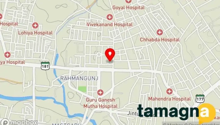 map of Croma - Jalna Electronics store in New Mondha Rd