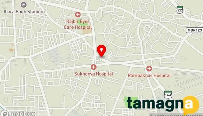 map of Cyber Arena Internet Point Internet cafe, Insurance broker in Jhajjar