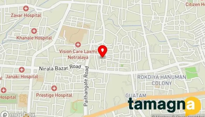 map of CyBER COMPUTERS Computer repair service, Computer consultant, Computer networking service, Computer store, Computer support and services, Computer wholesaler, Data recovery service, Electronics repair shop in Chhatrapati Sambhajinagar