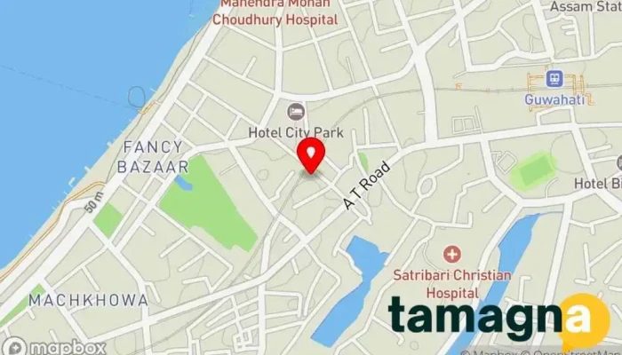 map of Data N Solutions Computer store, Computer software store, Repairs, Stationery store in Guwahati