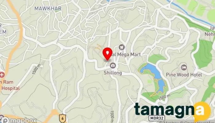 map of Digital Hub Computer accessories store, Copy shop in Shillong
