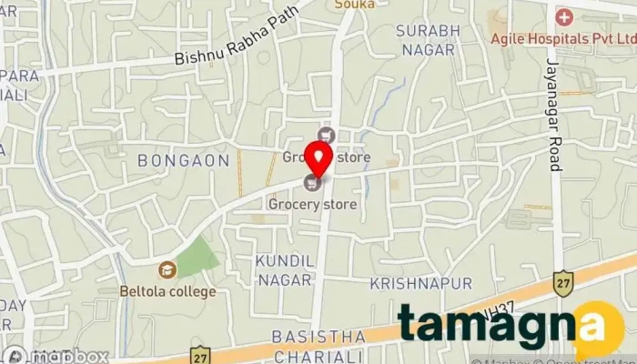 map of E-Tech Services Computer repair service, Airline ticket agency, Computer accessories store, Computer hardware manufacturer, Computer service, Computer store, Data recovery service, Printer repair service, Software company, Toner cartridge supplier in Guwahati