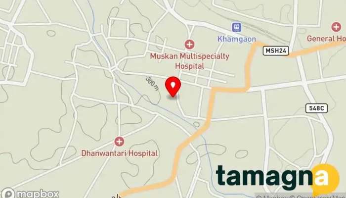 map of G. R. Computer, Jagdamba Road, Khamgaon Computer store in Jagdamba Mata Marg