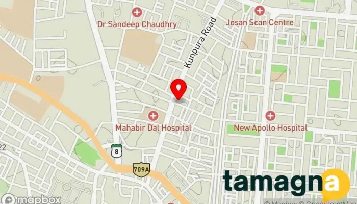 map of Gandhi Marketing Computer store in Karnal