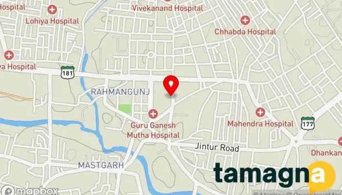 map of Ganpati Electronics - Best Electronics | Furniture | Mobile Phones in Jalna Electronics store in opp. Anand Gas Services