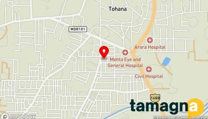 map of GRAMIN ROJGAR TOHANA Computer service, Education center, Educational institution in Tohana