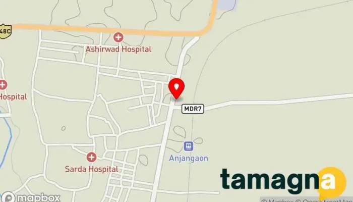 map of Gulab Mauli Online Services And Billing Computer store in Anjangaon