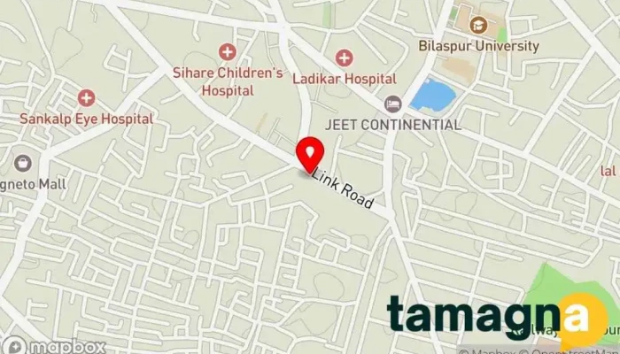 map of HP World - Bilaspur Computer hardware manufacturer in Bilaspur, Vidya Nagar