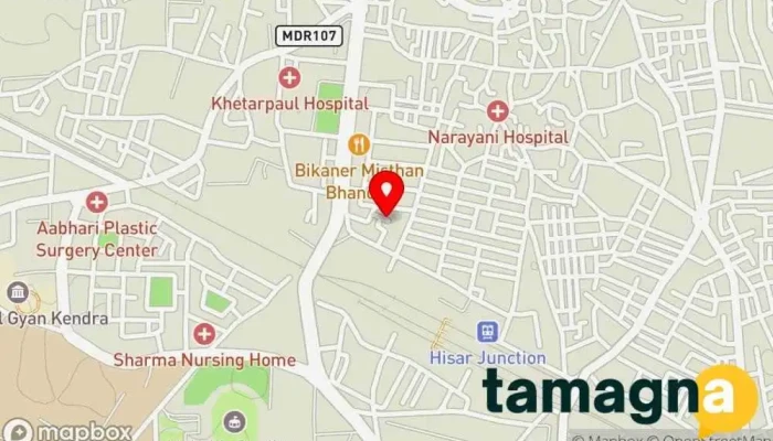 map of HP World - Hisar Computer hardware manufacturer in Hisar