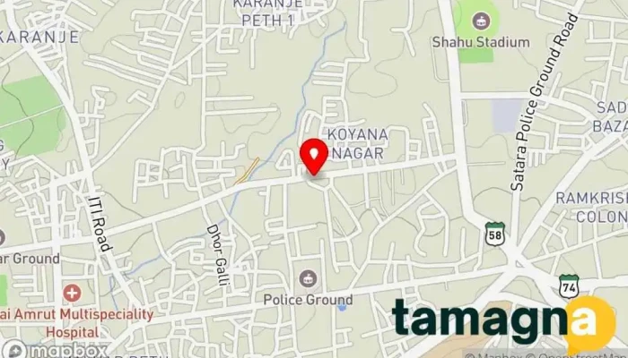map of HP World - Satara Computer store in Adharsh Corner