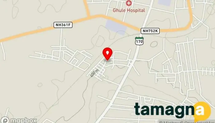 map of Indian multi services. Internet cafe in Gangakhed