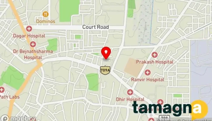 map of Jagdamba Typing Steno Centre 2 Computer support and services in Bhiwani