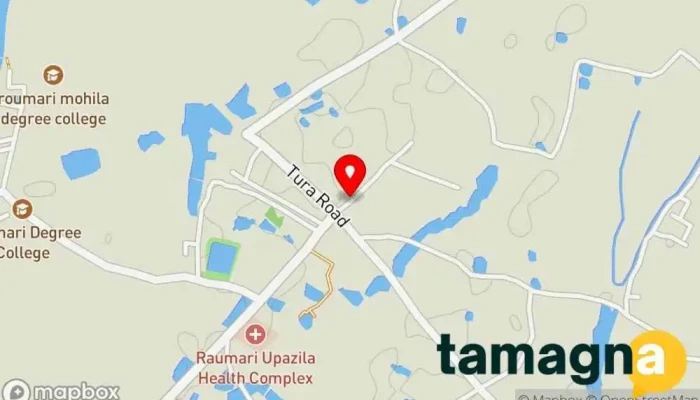 map of Junayed Digital Studio Rowmari Bazar Computer store in Rowmari
