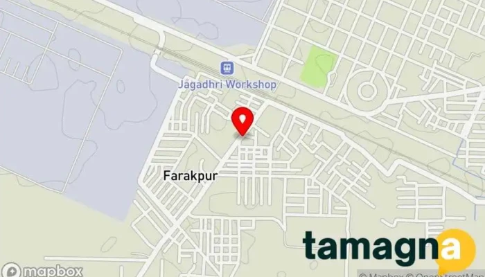 map of Krishna Photostat & Stationery Internet cafe, Copy shop, Print shop, Security system installation service, Stationery store, Taxi service, Train ticket agency, Travel agency, Unemployment office, Wi-Fi spot in Yamuna Nagar