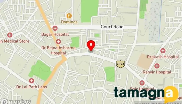 map of Krishna Type Computer Center Education center in Bhiwani
