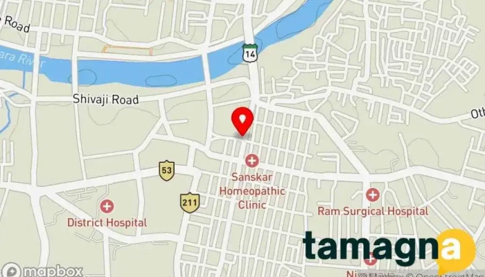 map of KRUSHNA BAG PURSE CORNER Gift shop in Dhule