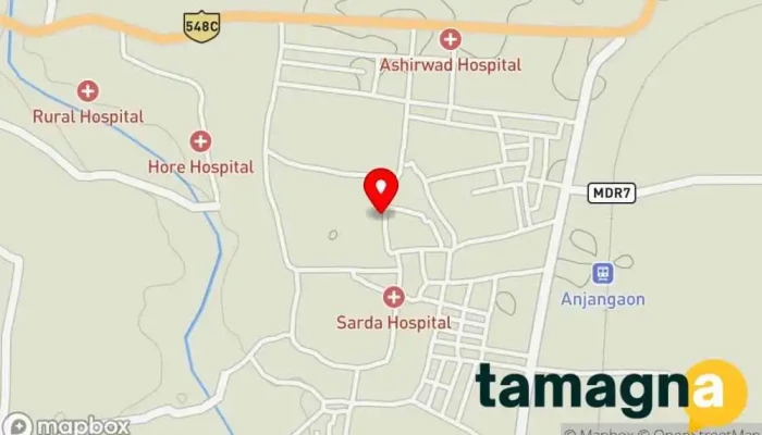 map of Krushna CSC Center Computer support and services in Anjangaon, Amravati