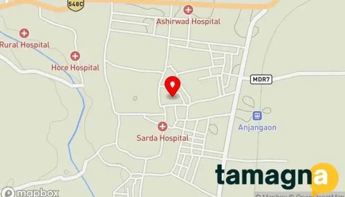 map of Krushna Online Multi Services Computer support and services in Amravati, Anjangaon