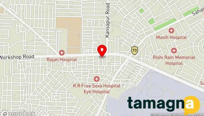 map of Laptop solution. Computer repair service in Yamuna Nagar