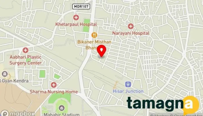 map of Lenovo Exclusive Store - THE LAPTOPS Computer store, Computer accessories store, Computer service, Computer wholesaler in Hisar