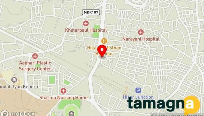 map of LG Best Shop-RADHIKA RETAILS PVT LTD Electronics company, Appliance store, Cell phone store, Computer store, Refrigerator store, Vacuum cleaner store, Washer & dryer store in Hisar