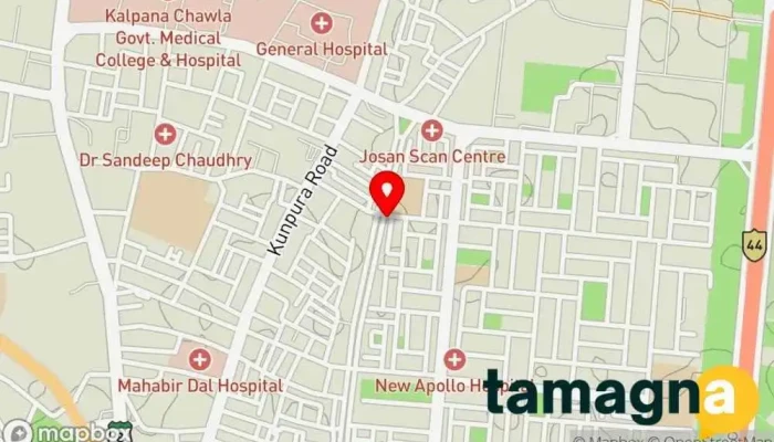 map of Maple Infotech Computer store, Corporate office in Karnal