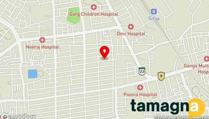 map of Mehta Computers Computer store, Computer service, Computer software store, Digital printer in Sirsa