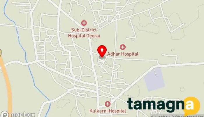 map of Morya Multiservices And Computer Georai Computer store in Men Road