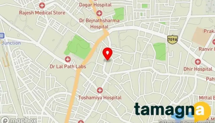 map of Muskan Electronics & Trunk House Electronics store in Bhiwani