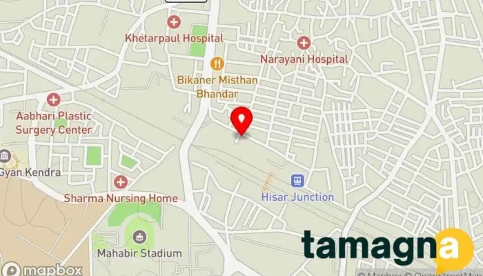 map of Nandini Computer - Repair & Services, CCTV in Hisar Computer store, Closed circuit television, Computer accessories store, Computer networking service, Computer rental agency, Computer repair service, Computer service, Computer software store, Computer training school, Computer wholesaler in Hisar
