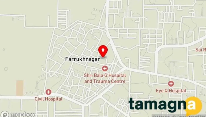 map of Ok Electronics Computer support and services, Electronics store in Farukh Nagar