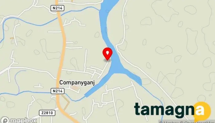 map of ওয়ান কম্পিউটার Computer store in Companiganj