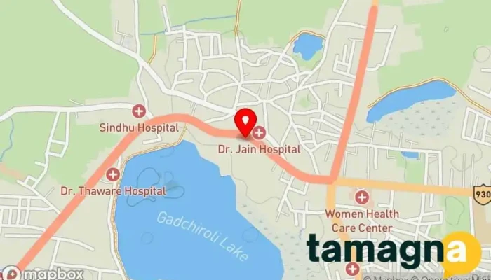 map of P Pay Point Computer store in Gadchiroli