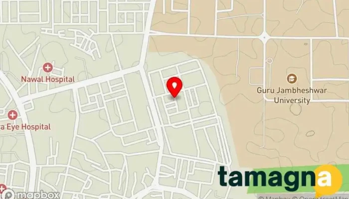 map of PC CARE Computer repair service, Camera store, Computer accessories store, Computer software store, Computer store, Lamination service, Printer ink refill store, Repair service, Telecommunications service provider, Used computer store in Hisar