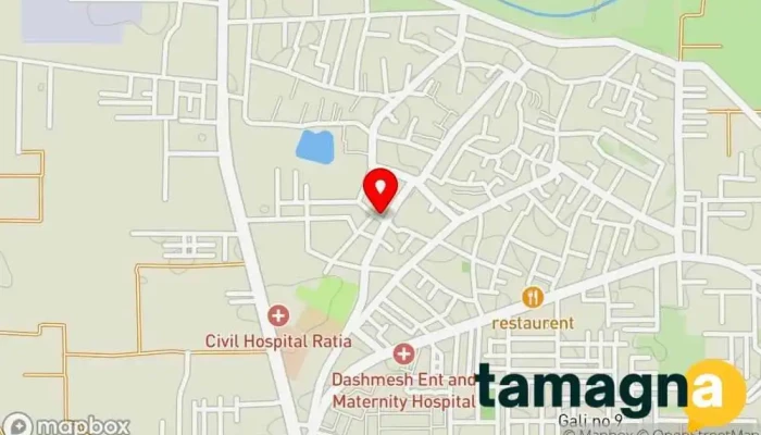 map of Perfect Computer Institute & Stock Market Ratia Education center in Ratia